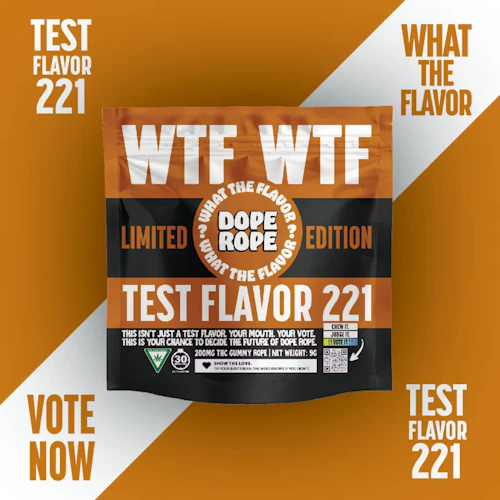 Dope Rope - 200mg Gummies - Test Flavor 221 (WTF)