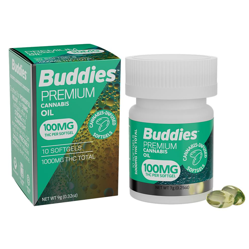Buddies Softgels 50pk - 10:10 CBD:THC 1000mg | Harborside (San