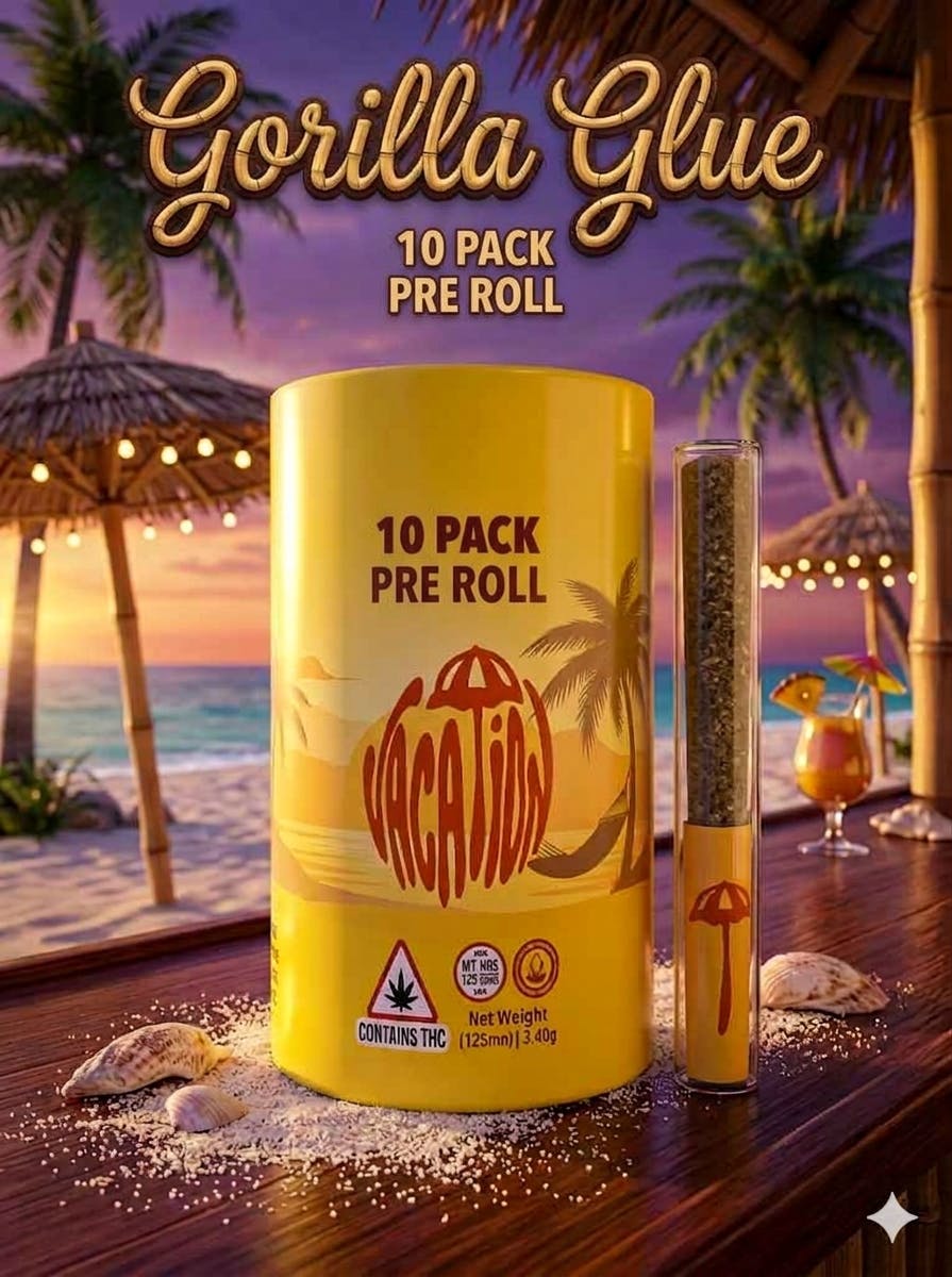 Product Vacation | Gorilla Glue #4 | .35g Pre-Roll | 10ct