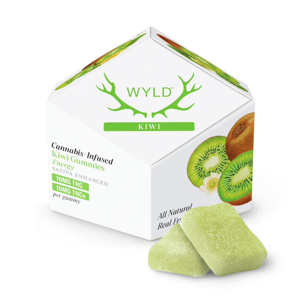 Product: Wyld | Kiwi | Distillate Gummies - 100mg THC, 100mg THCv