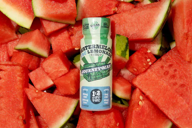 Journeyman Drink Syrup Watermelon Lemonade 2 THC : 1 CBC 2oz/100mg (drinks, 1g)