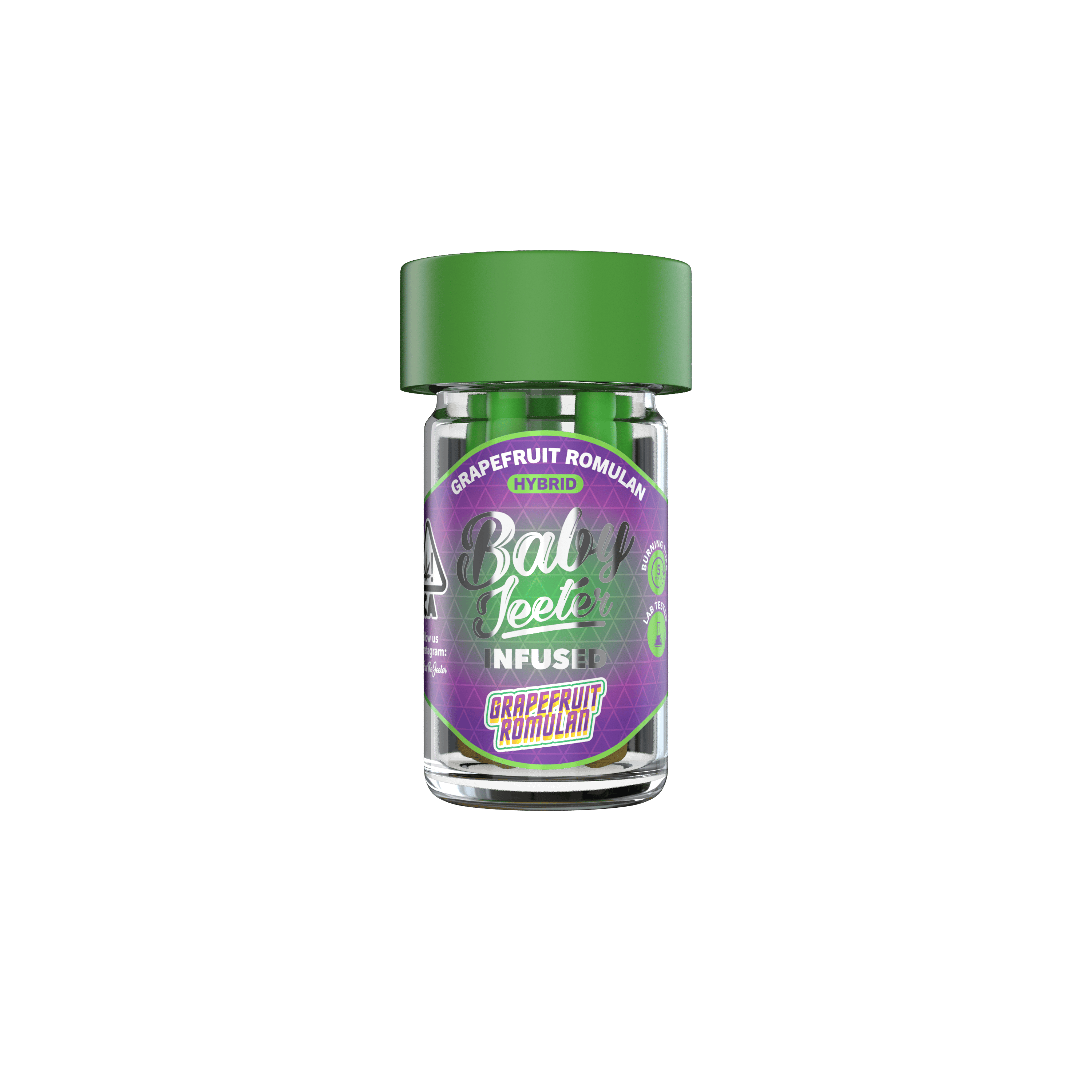 Baby Jeeter Grapefruit Romulan Infused PreRoll 5 Pack