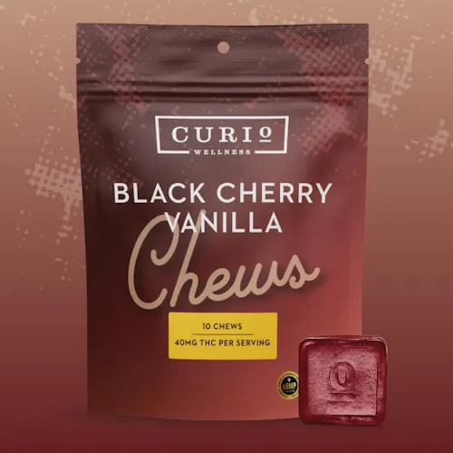 Curio Wellness | Black Cherry Vanilla Chews | 400mg (10pk)-1