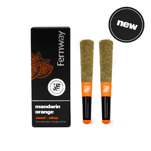 Fernway Mandarin Orange Diamond Infused Pre-Roll Pack (S) (.5g x2)-1