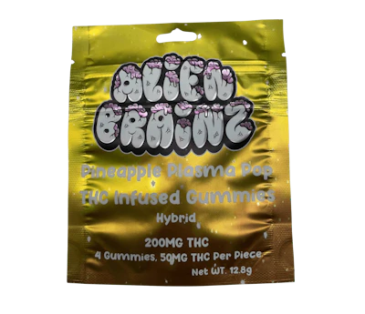 Alien Brainz - 200mg Gummies - Pineapple Plasma Pop
