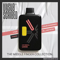 UNSUBSCRIBED | Lycheed and Loaded | 2G Liquid Diamond & Live Resin | Disposable - product image at King of Budz