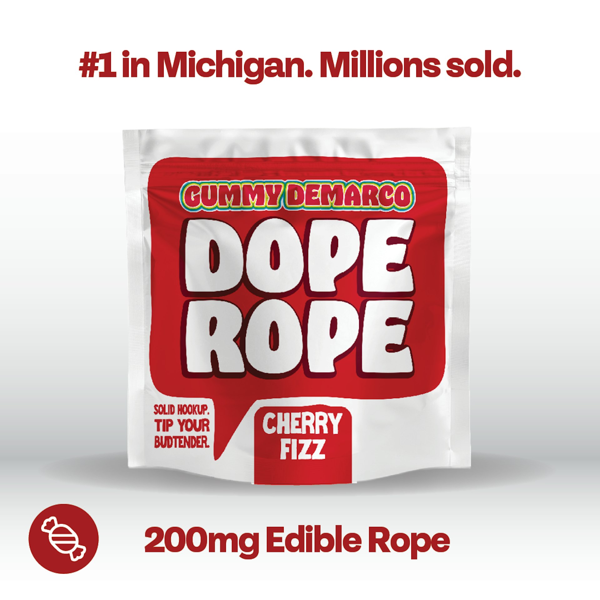 Dope Rope - Cherry Fizz 200mg Gummy