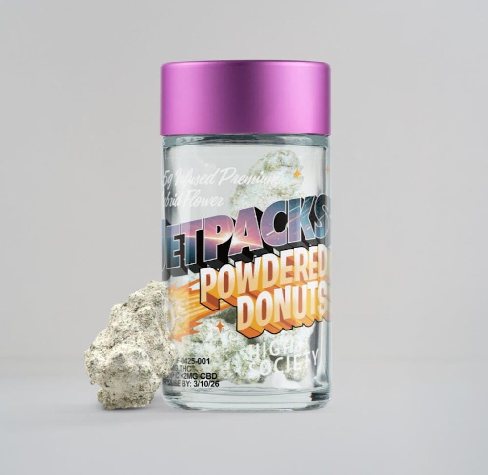 Product Powdered Donuts Infused Flower |  High Society (H) Jetpacks