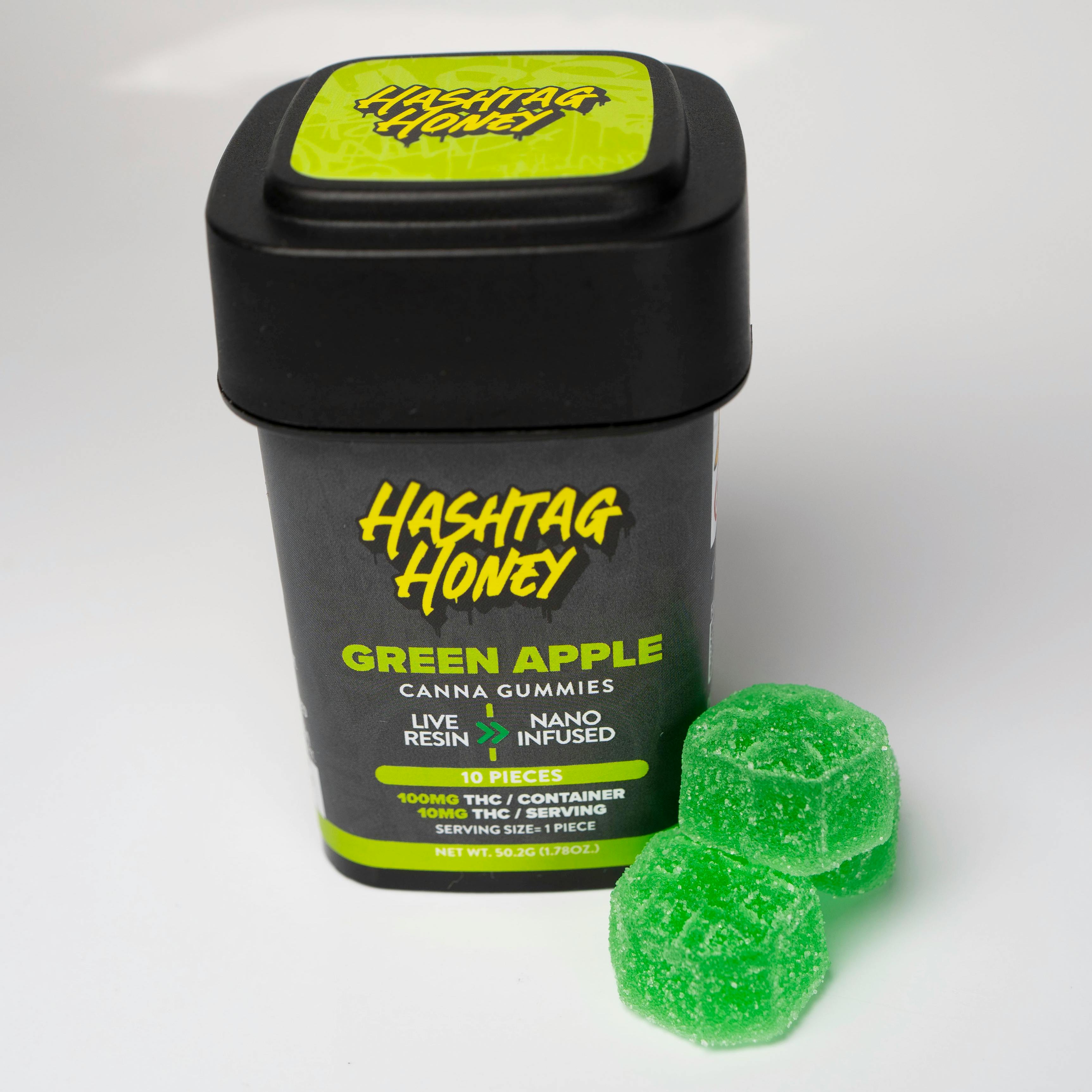 Hashtag Honey Green Apple Live Resin Gummy