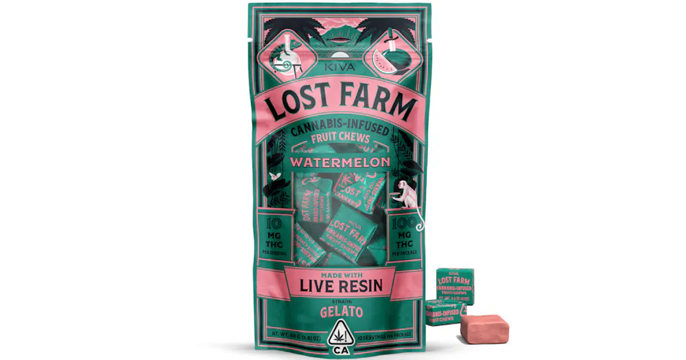 Product Lost Farm Watermelon Chews 100mg 10ct