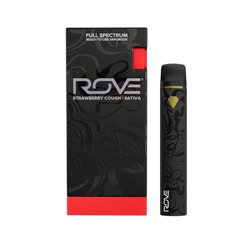 Rove | Strawberry Cough | Live Resin Diamonds | Vaporizer Starter Kit | 1g-active