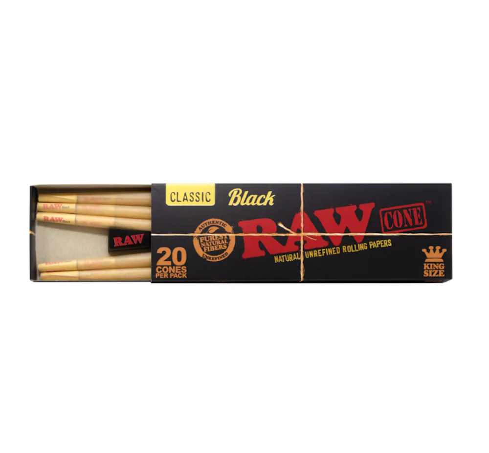 Product Classic Black Cone - King Size - 20pk