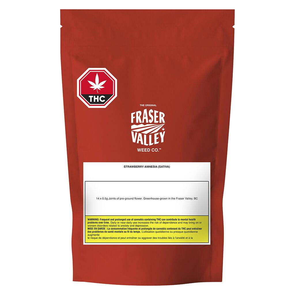 The original fraser valley weed co. - strawberry amnesia joints - 14x0. 5g