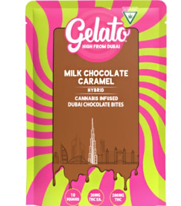 Gelato Dubai Bites - Milk Chocolate Caramel - 200mg