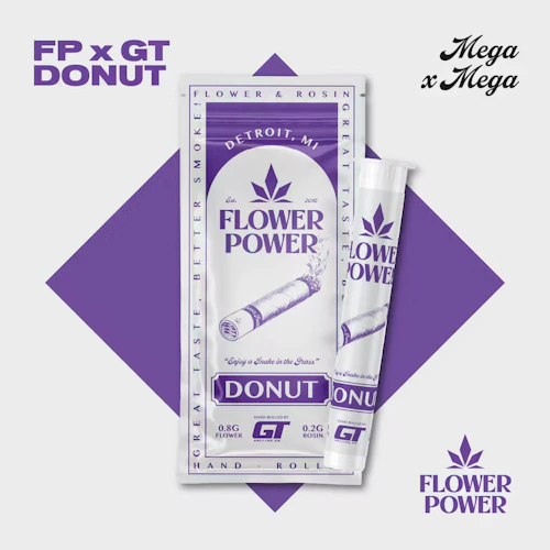 Flower Power - 1g Rosin Infused Donut - Mega x Mega