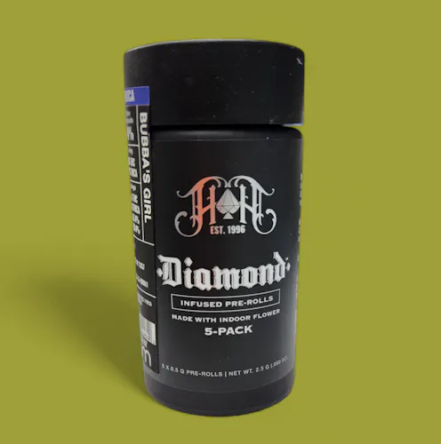 CAM: Bubbas Girl – NY Diamond Infused Pre-Rolls | 2.5G 5-Pack-2