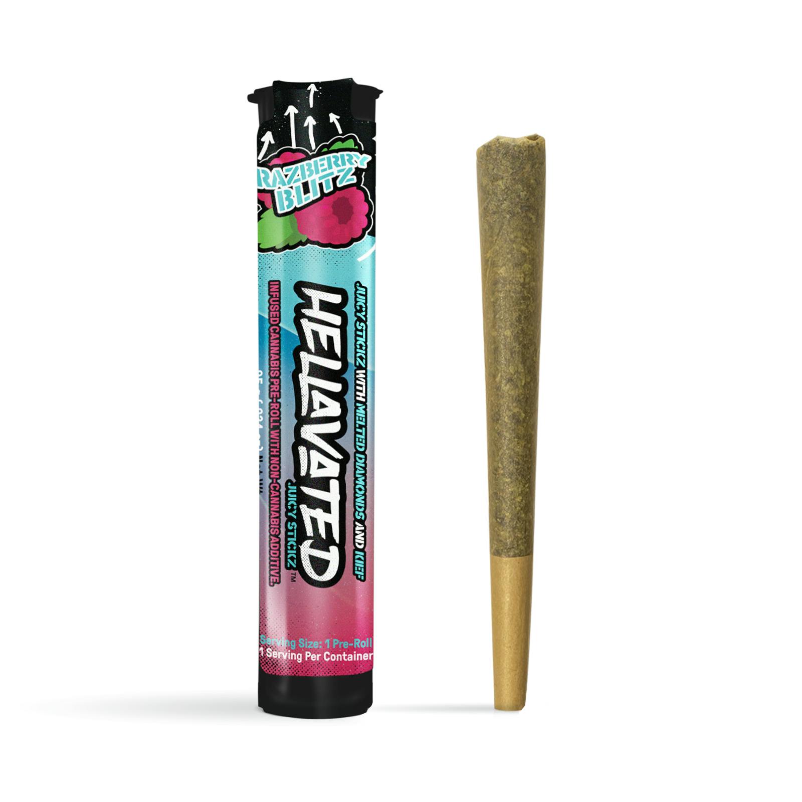Razberry Blitz Juicy Stickz Infused Pre-Roll | 0.75g