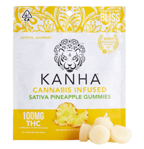Sativa Pineapple Gummies (10pk)-1