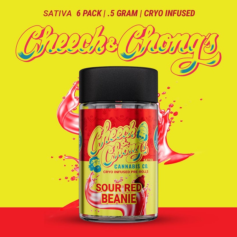 Cheech & Chong - 6 Pack x 0.5g Cryo Infused Pre-Rolls - Sour Red Beanie