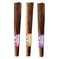 Infused Pre-Roll | Boxhot - A Trifecta of Half Blunt Smoking Power Infused Blunts - Hybrid - 3x0.5g