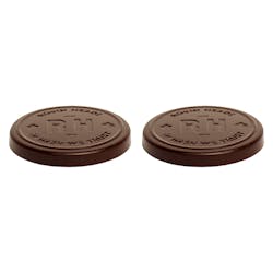 Edibles | Rosin Heads - Hash Rosin Coins - 40% Origin Milk Chocolate - Hybrid - 2 Pack