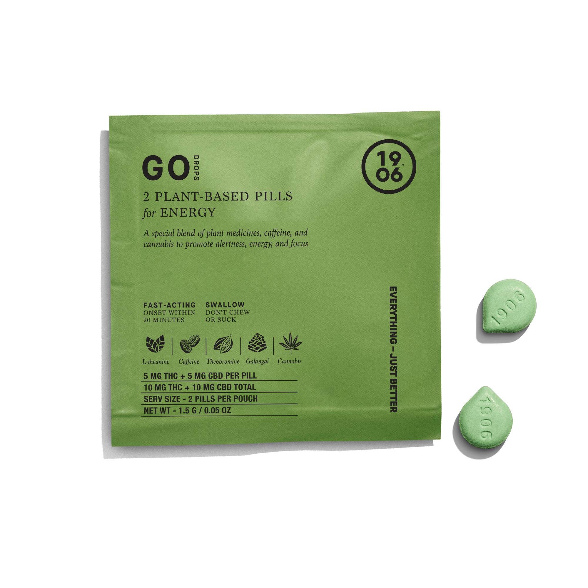 1906 GO Drops for ENERGY | 2pk - 5mg each