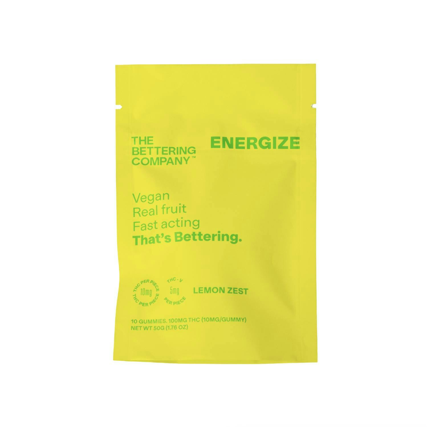 Energize | Lemon Zest | 10pk cannabis product by Bettering Company