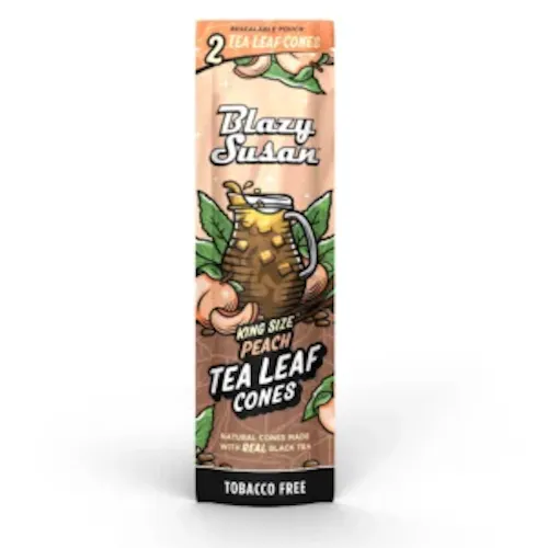 Peach Tea – 2pk Tea Leaf Cones – Blazy Susan-active