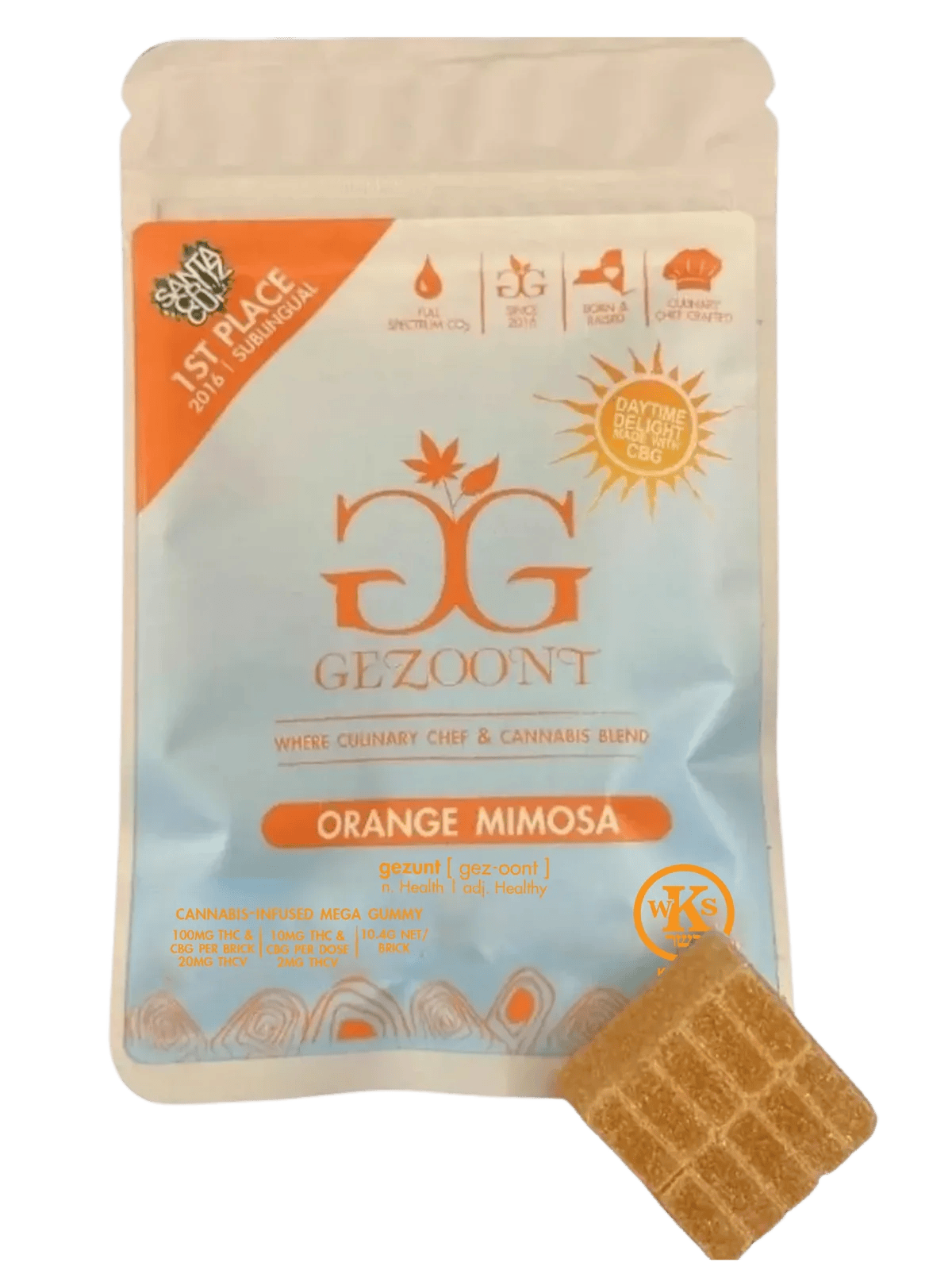 Gezoont | Orange Mimosa | Mega Daytime Brick | 100mg