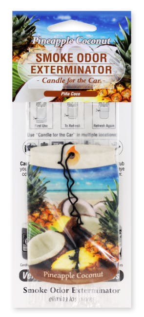 Product Smoke Odor Exterminator Candle for the Car PINEAPPLE COCONUT