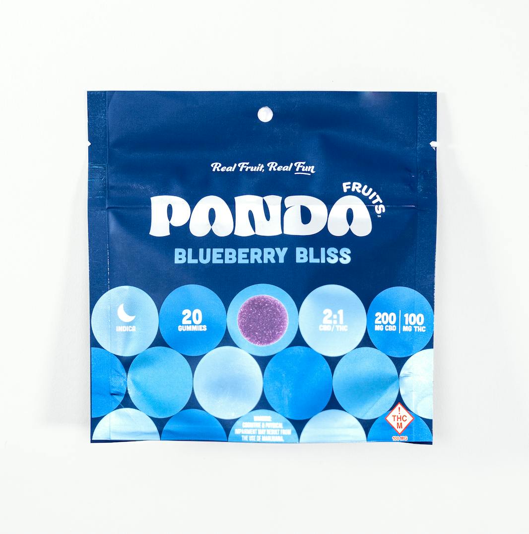 Panda Fruits - Blueberry Bliss 2:1 - 200mg CBD 100mg THC 20pcs. at