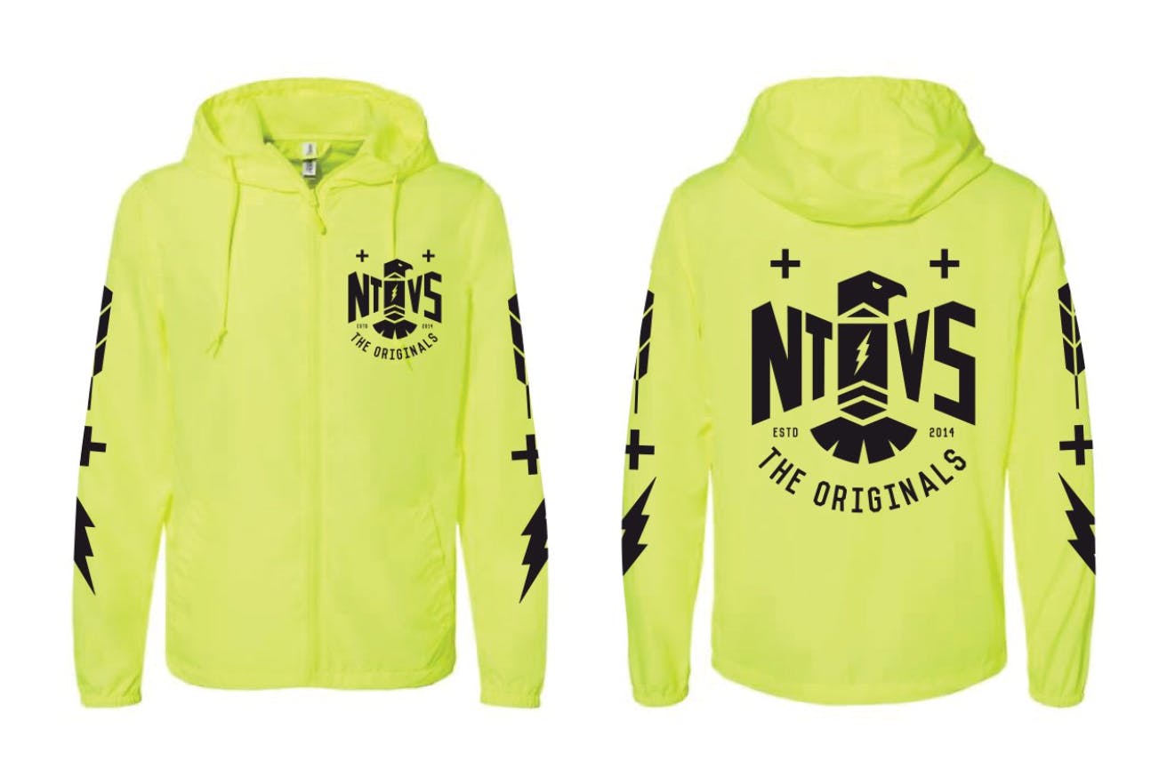 The NTVs Thunderbird Windbreaker - Safety Yellow - Large | Island Pezi