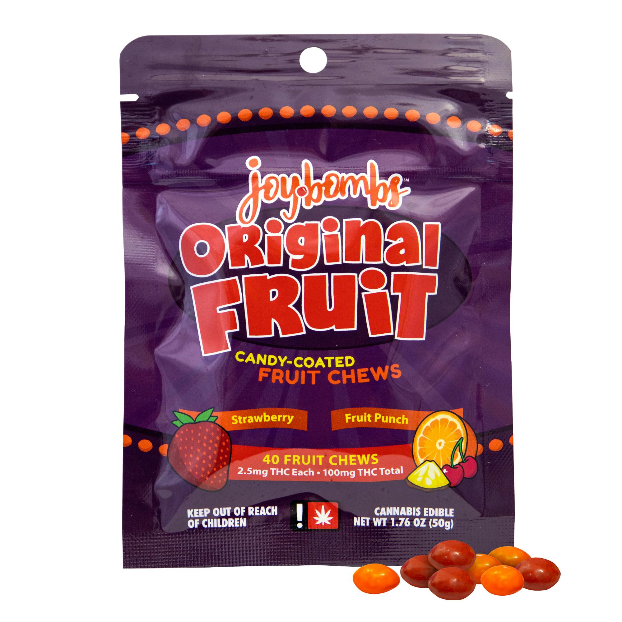 Photo of Joy Bombs Original Fruit (40pk / 100mg THC)