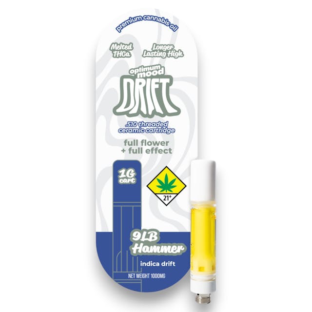 Full Effect - Ceramic Vape Cartridge 1g - Indica - 9lb Hammer - 1g