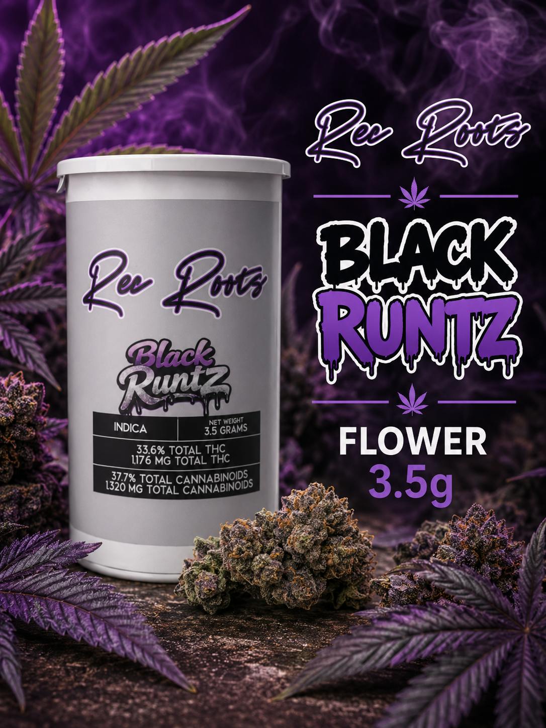 Product Rec Roots | Black Runtz | 1.29% terps
