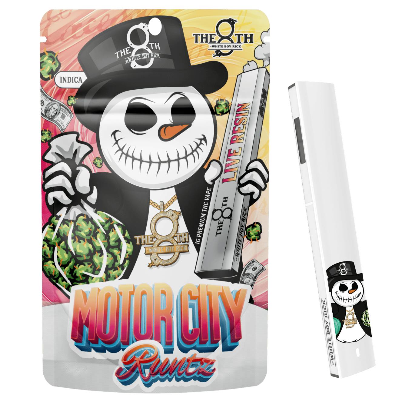 【極美品】ホワイトスネイク　限定Box 'O' Snakes The 8th By White Boy Rick Motor City Runtz All-in-One Vape Rec