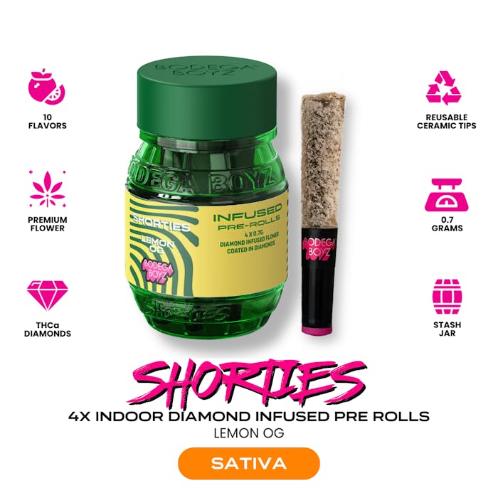 Shorties | Sour Apple | 4pk | 0.7g - The Flowery NY
