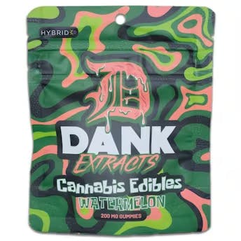 Dank - 200mg Gummies (4x50mg) - Watermelon