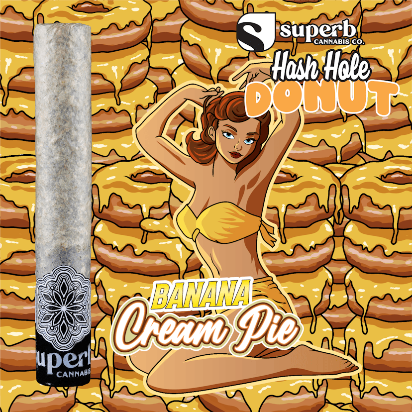 Superb Cannabis Co. Donut | Banana Cream Pie