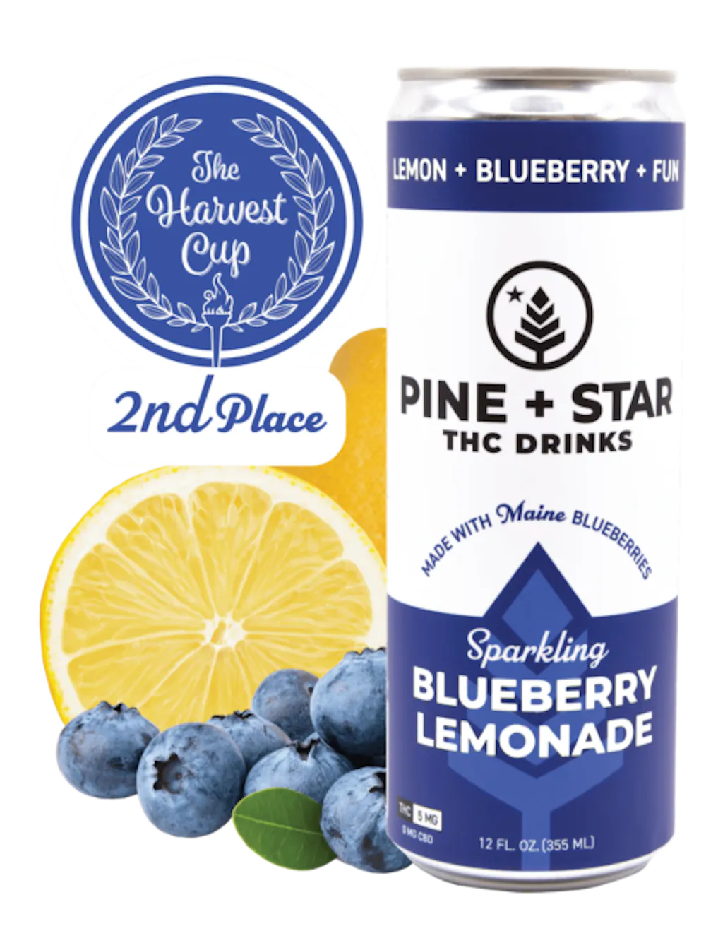 Product Pine + Star | Blueberry Lemonade | Drink | 5mg