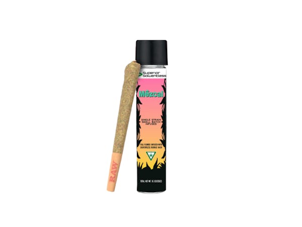 Product: Glorious Cannabis Co. x Superior Solventless | Mezcal Bubble Hash Infused Pre-Roll | 1g