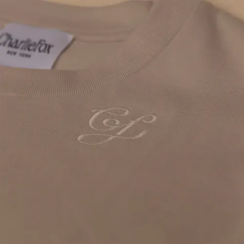 Charlie Fox | Long Sleeve Crew Neck | Bone-3
