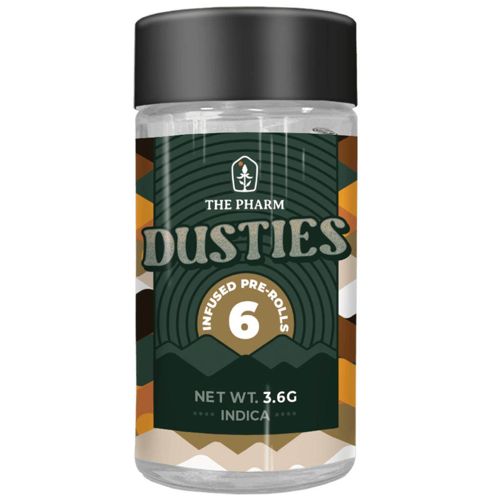 Dusties - Kief Infused Prerolls 6pk - Lemon Berry Diesel (H) (3.6g)