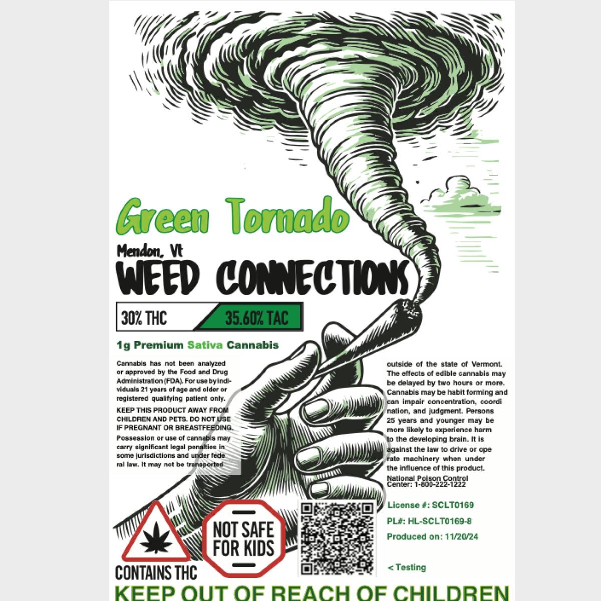 Image of Green Tornado | 1g Preroll