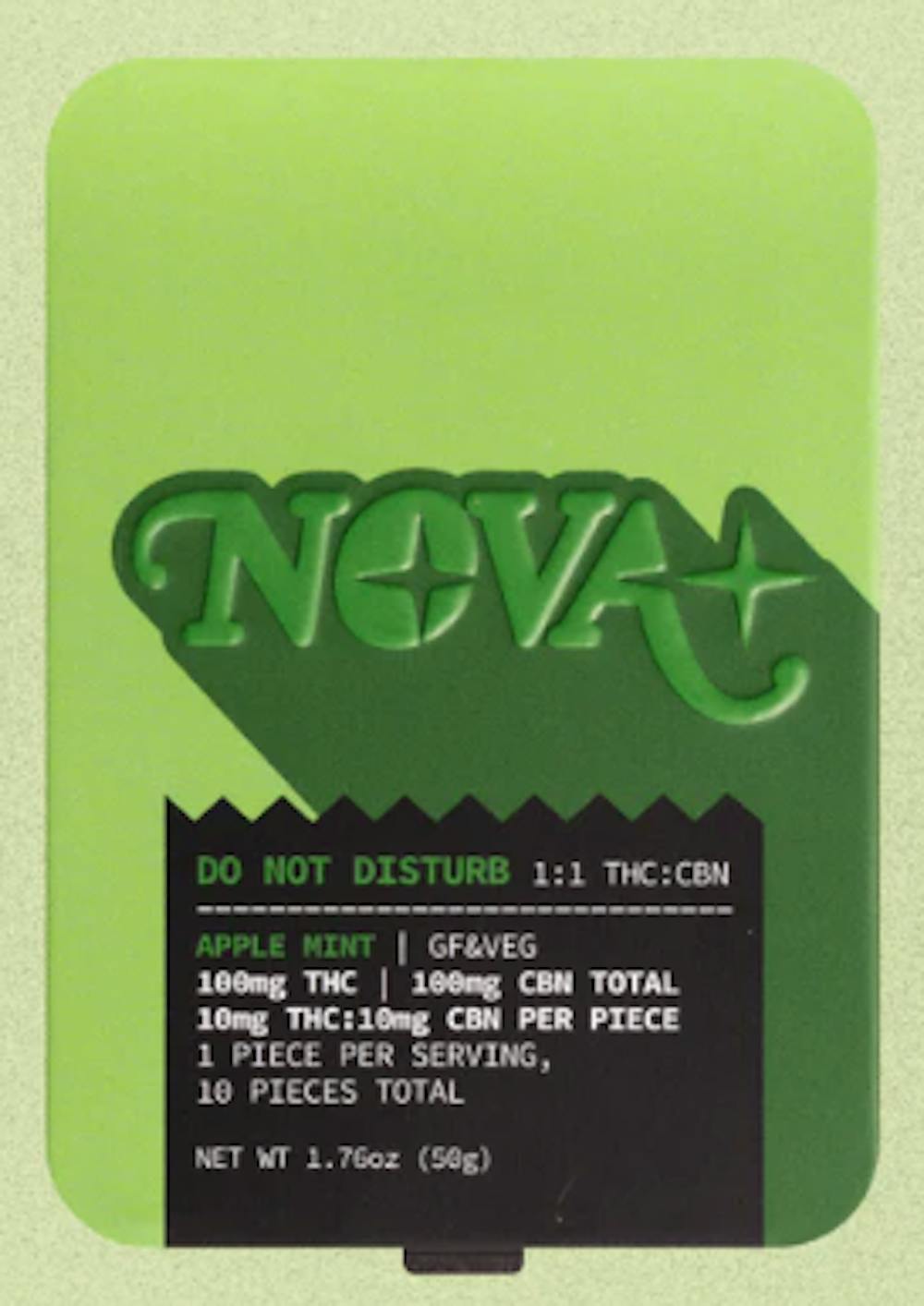 Product Gummies | Apple Mint Do Not Disturb (I) | 10mg THC: 10mg CBN | Nova