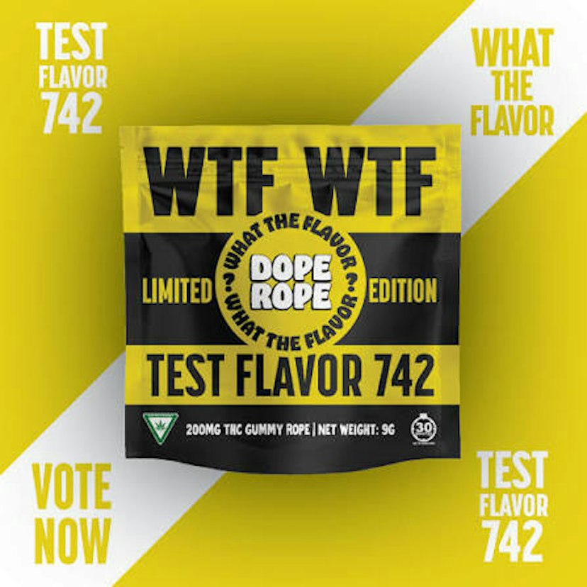 Dope Rope 200mg Gummies 'What The Flavor' Test Flavor 742