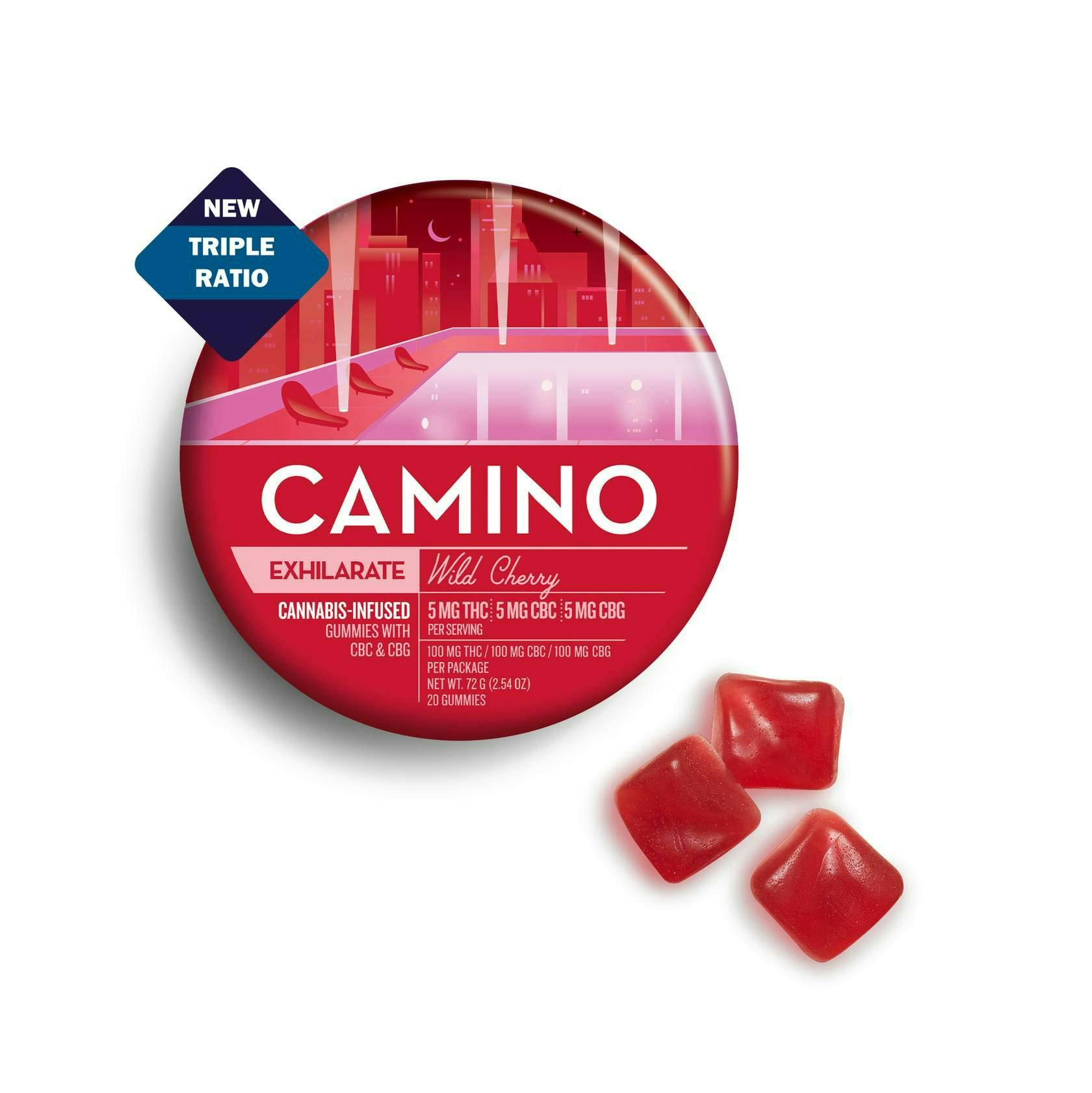 Camino Wild Cherry 'Excite' Gummies [20pk]-1
