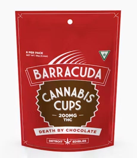 Detroit Edibles | Barracuda Cups | Death By Chocolate | 200mg