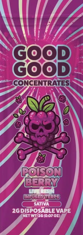GoodGood GOOD GOOD | POISON BERRY | DISPOSABLE SATIVA — VAPORIZERS