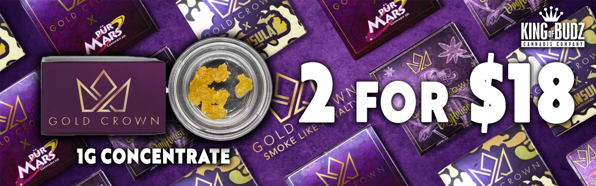Gold Crown 1g Concentrate - 2/$18